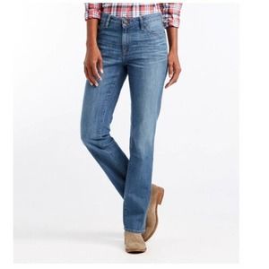 L.L. Bean Favorite Fit Vintage Medium Wash Straight Leg Jeans Women's Size 4